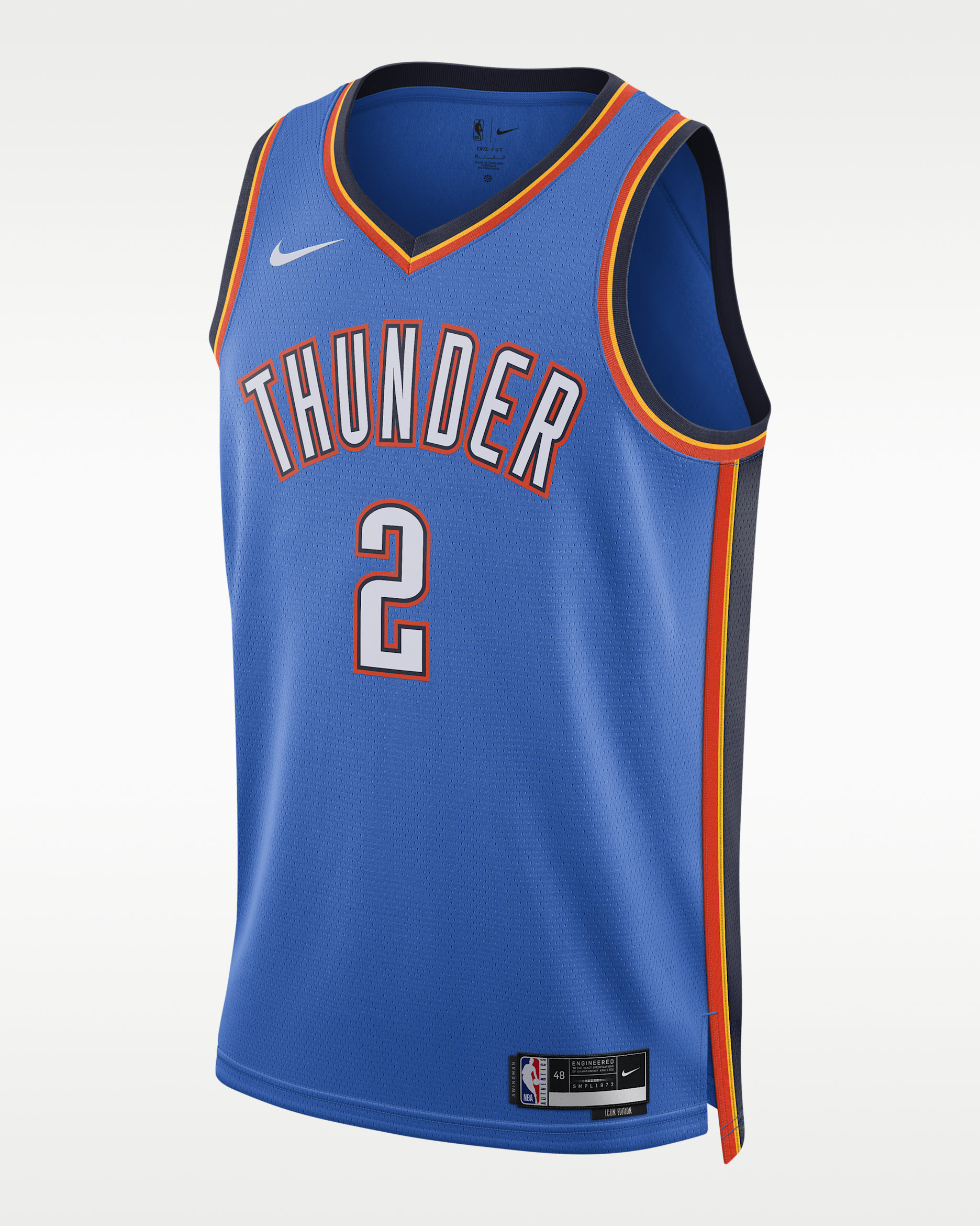 【正規品】 SHAI シェイ SGA Nike  ユニフォーム Oklahoma City Thunder Shai Gilgeous-Alexander Icon Edition 2022/23